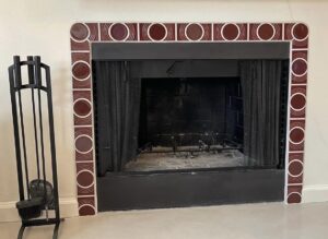 Redrock Tileworks radius collection in Redwood